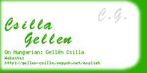 csilla gellen business card