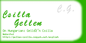 csilla gellen business card